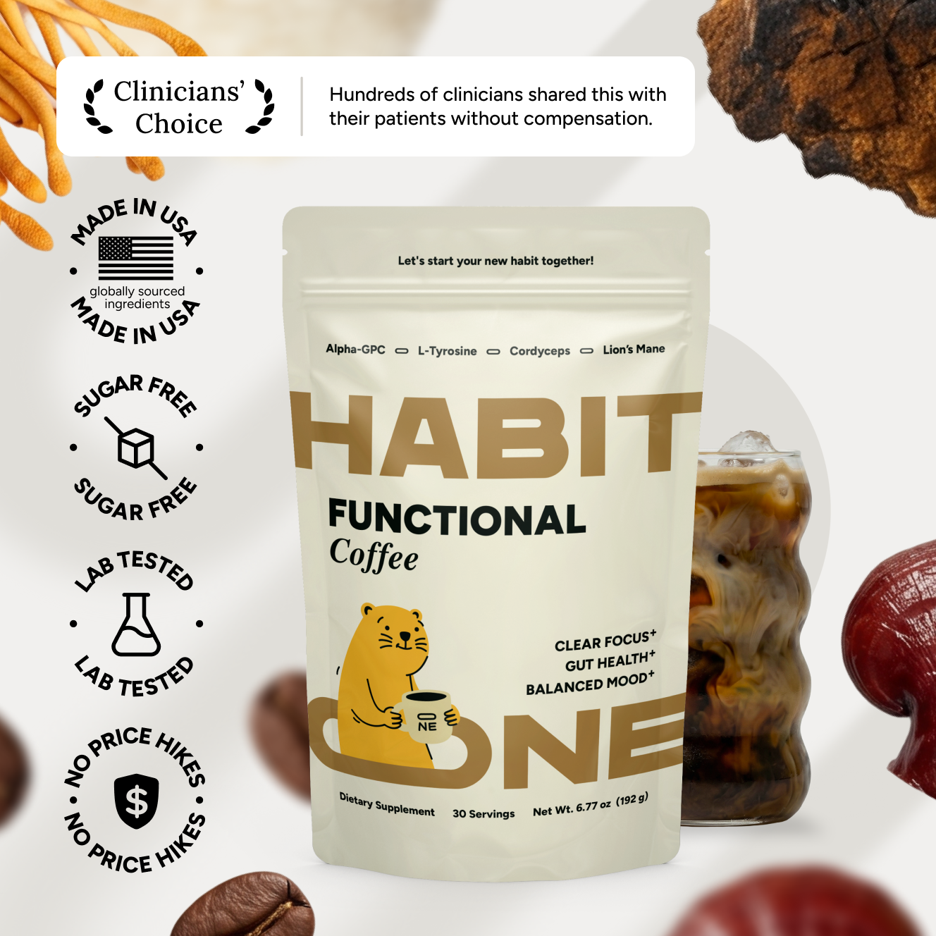 Clinically dosed, clinician-approved formula